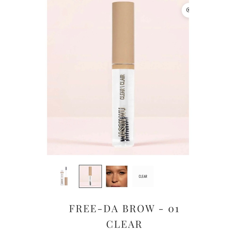 Jason Wu Beauty Free-Da Brow 01 Clear Brow Mascara Water Resistant Vegan 0.24oz